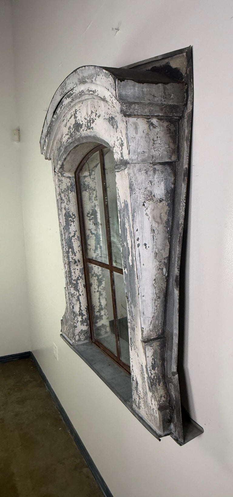 19th C. French Architectural Dormer Mirror
