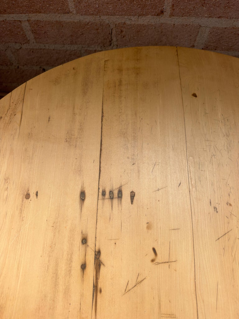 19th Century Swedish Gustavian Tilt-Top Table in Bleached Pine
