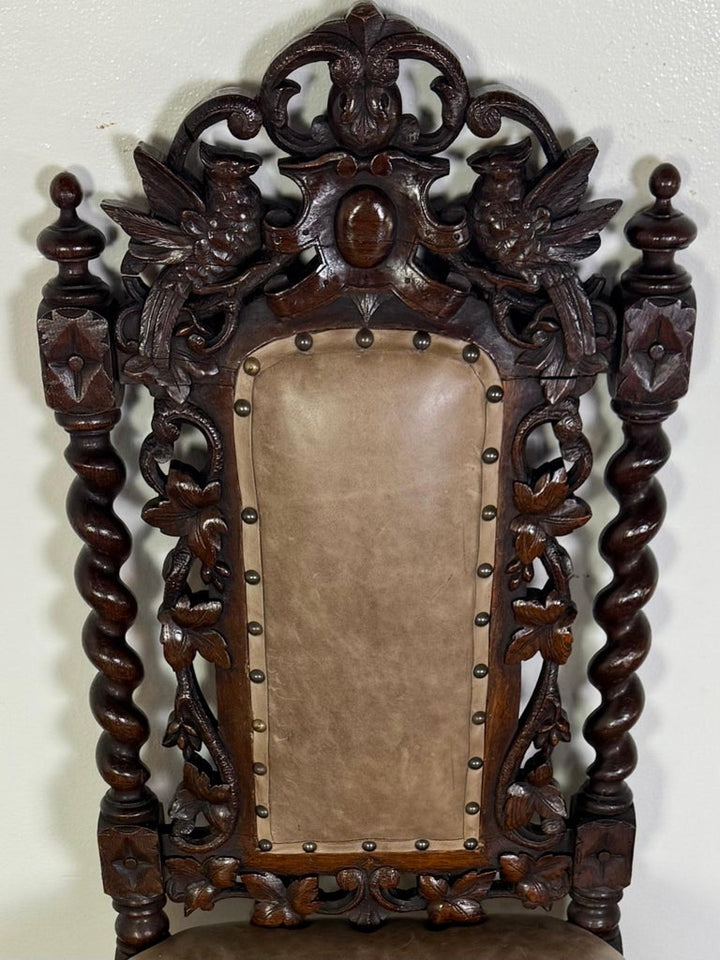 Set of Six 19th C. Renaissance Revival Dining chairs