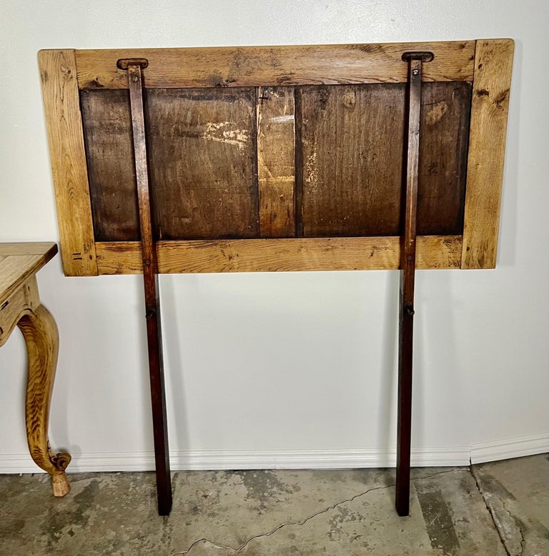 19th Century French White Oak & Burl Walnut Dining Table