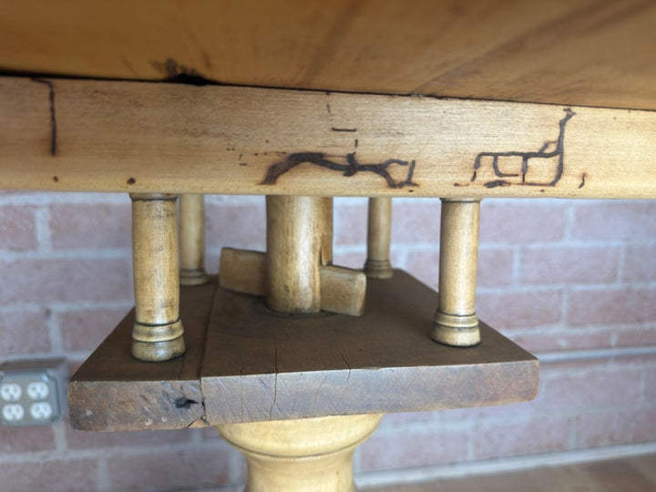 19th Century Swedish Gustavian Tilt-Top Table in Bleached Pine