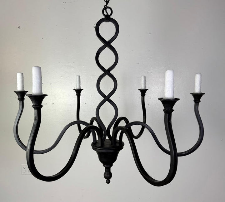 Wrought Iron Mulholland Chandelier by Miamar Home
