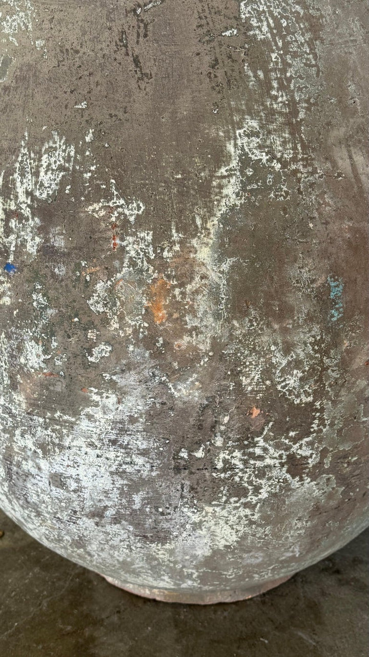 Antique Mediterranean Olive Jar, Terracotta, Rustic