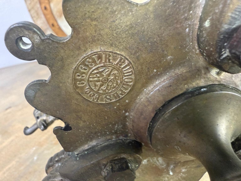 19th C. Bronze Table w/ Onyx Top