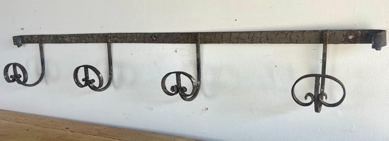 19th C. French Wrought Iron Hat/Coat Rack