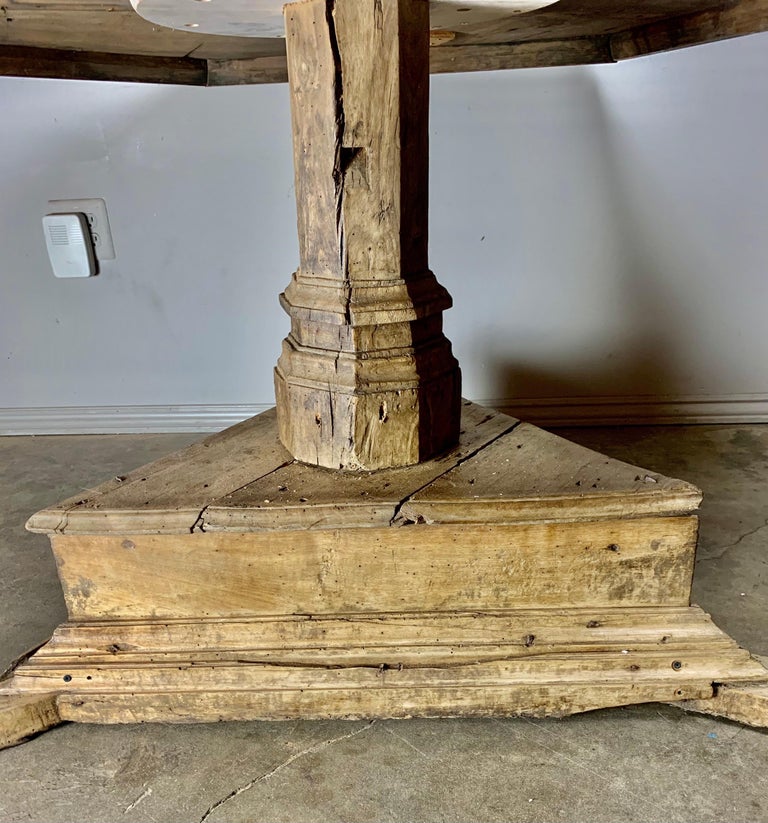 19th Century Spanish Center Table with Painted Cherubs