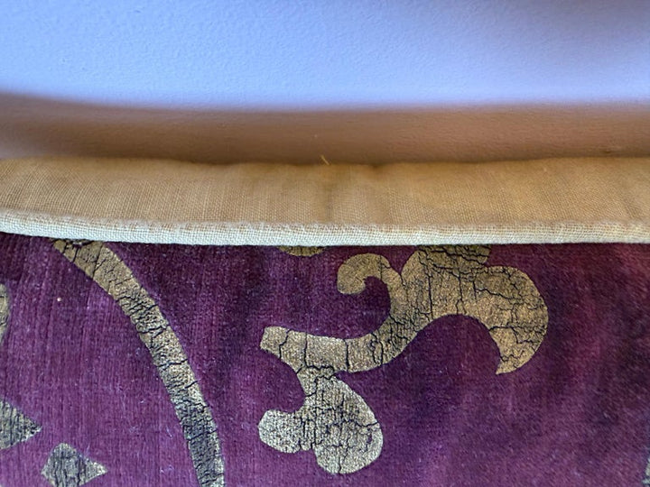 Gold Stenciled Nomi Pillow