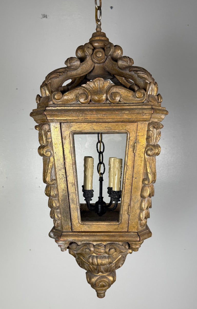 Northern Italian Giltwood Lantern