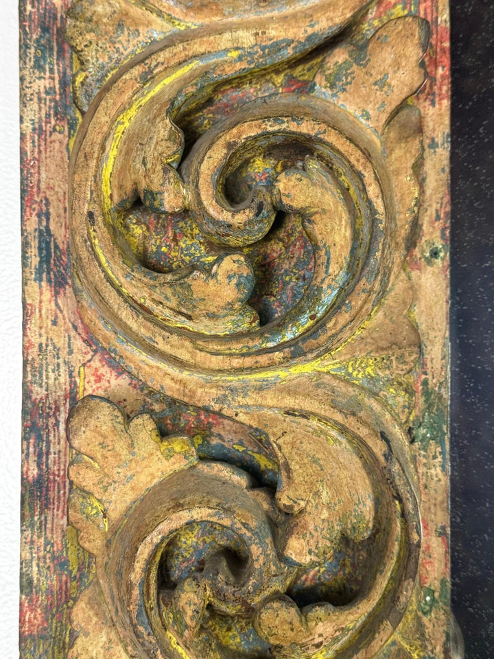 Antique Carved Giltwood Arch-Top Mirror, Continental Europe, 18th–century