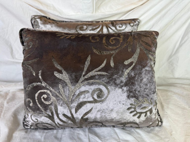 Pair of Custom Nomi Stenciled Pillows