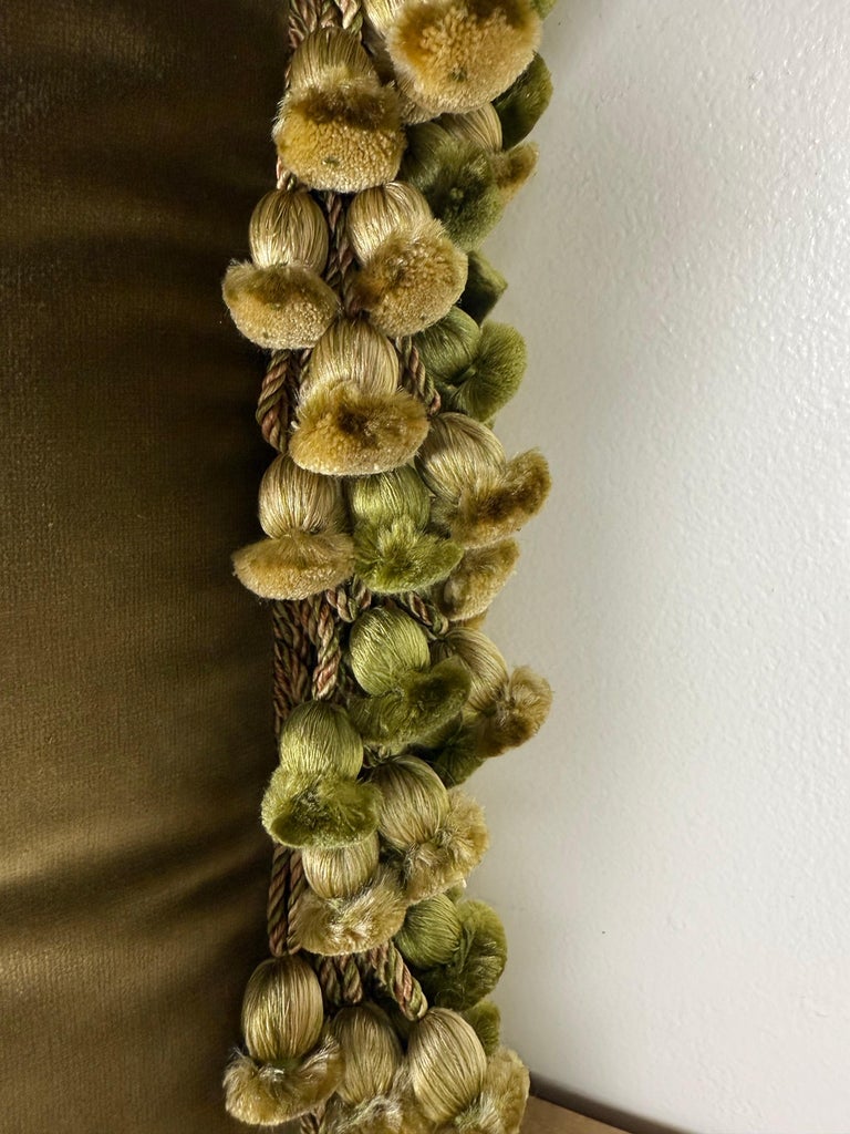 Pair of Custom Aubusson Tapestry and Velvet Pillows by Melissa Levinson