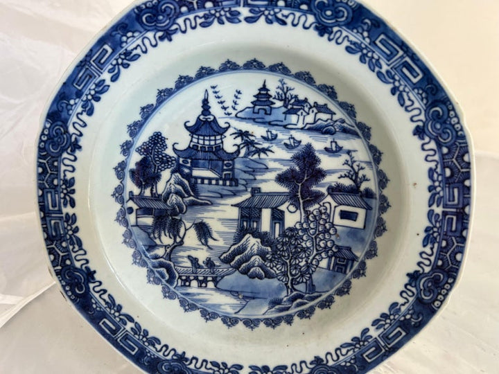 18th C. Blue & White Chinese Export Plate