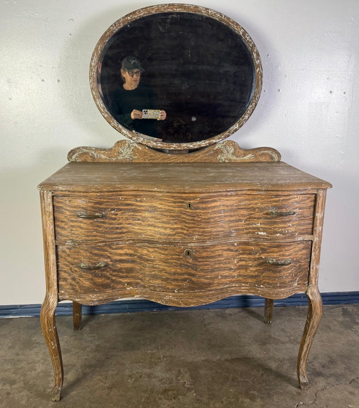 French Provincial Style Dresser w/ Mirror