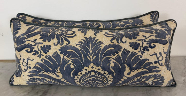 Custom Fortuny Lumbar Pillows by Melissa Levinson, Linen &amp; Cotton, USA