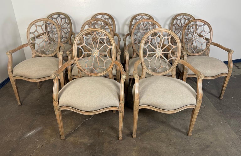 Set of Ten Italian Dining Chairs
