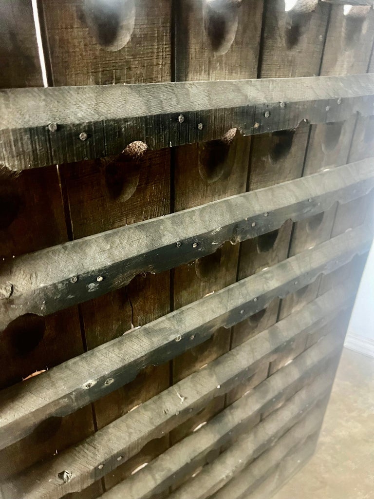 19th century French Oak Wine Rack