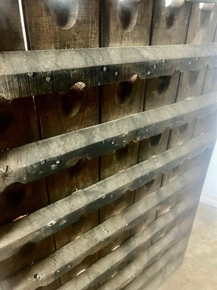 19th century French Oak Wine Rack