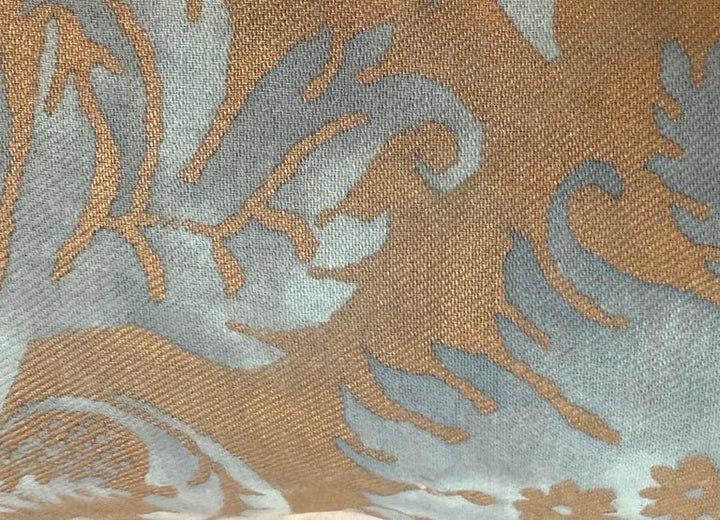 Blue & Gold Fortuny Textile Pillow