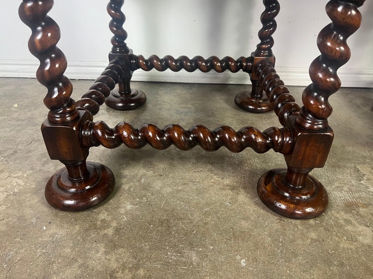 Pair of Leather Top Side Tables by John Richards