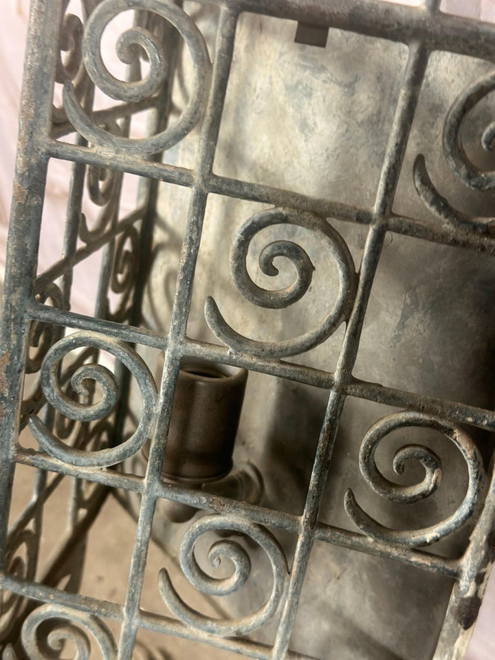 Pair of Gothic Revival Metal Iron Dragon Sconces