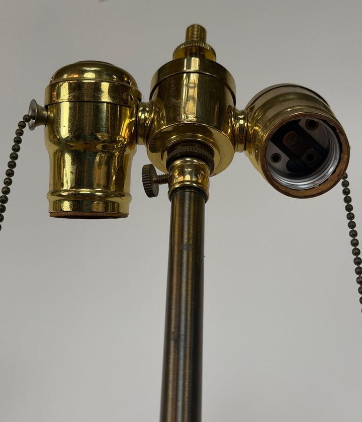 Pair of Italian Baroque Barley Twist Table Lamps - Silvered and Giltwood