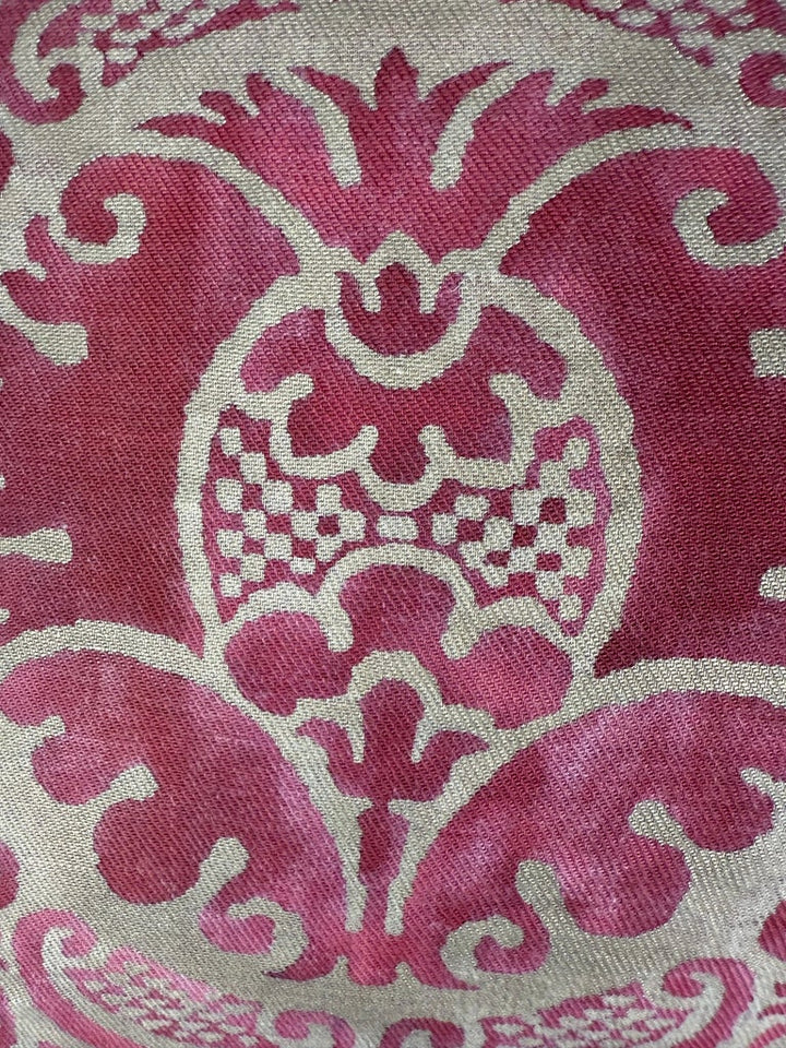 Pair of Exceptional Fortuny Textile Pillows from 1940s Italian Villa Draperies