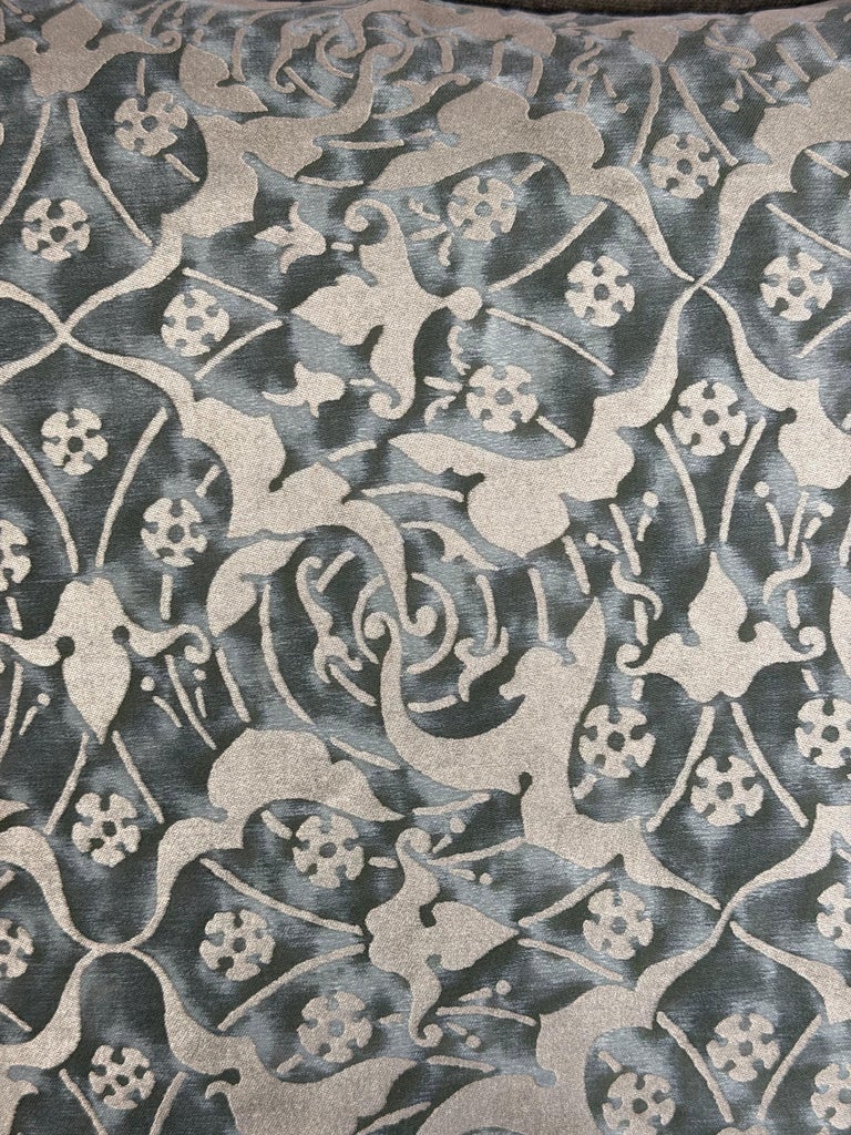 Pair Of Authentic Venetian Oneiroi Patterned Fortuny Pillows