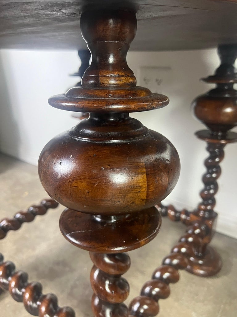 Pair of Leather Top Side Tables by John Richards