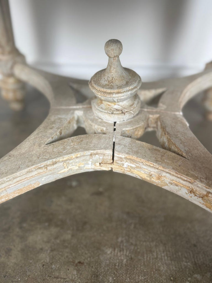 French Neoclassical upholstered ottoman, early 20th century.