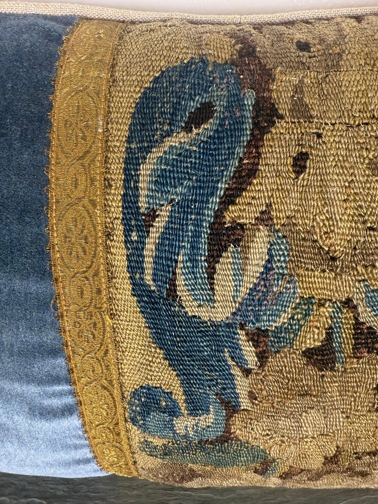 Pair of Pillows with 18th Century French Tapestry Panels by Melissa Levinson