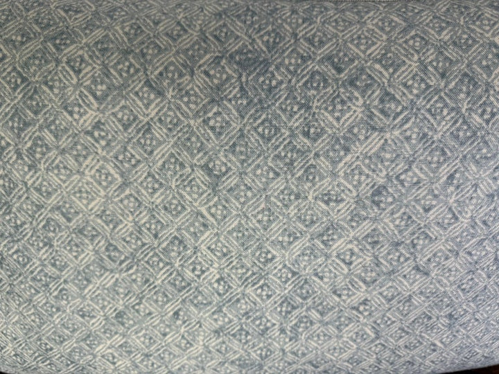 Pair of Contemporary Printed Linen Pillows with Belgian Linen Backs
