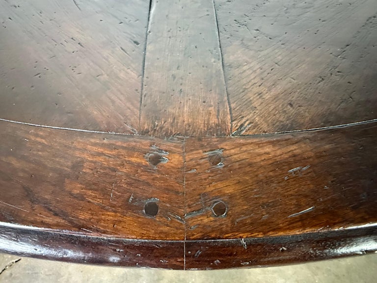 Monumental French Oak Farmhouse Extending Dining Table