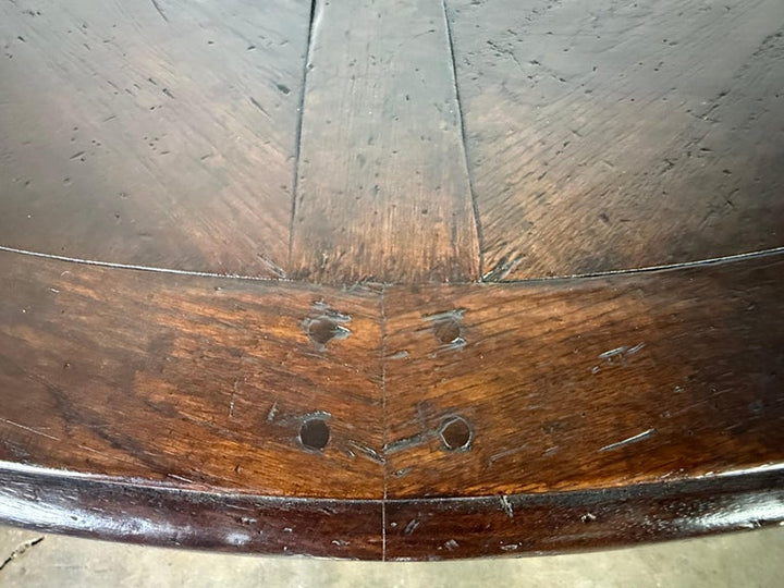 Monumental French Oak Farmhouse Extending Dining Table