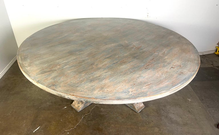 Monumental Neoclassical Style Painted Dining Table