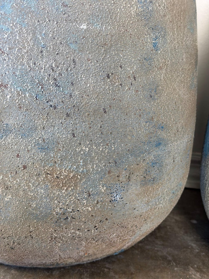 Pair of Monumental Crucible Planters - Atelier Vierkant Style Egg Pot