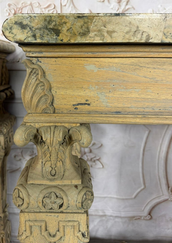 Pair of French Baroque Louis XIV Style Console Tables