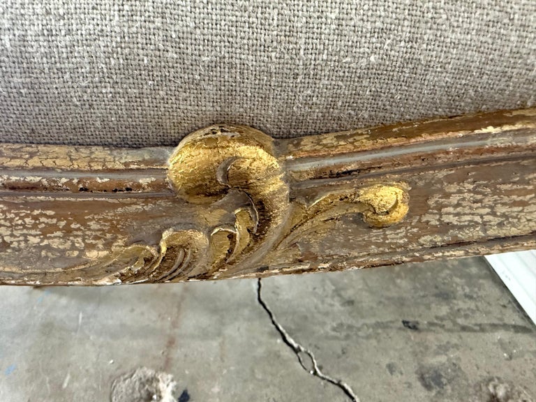 Set of Eight 18th-Century Style French Louis XV Carved & Giltwood Dining Chairs