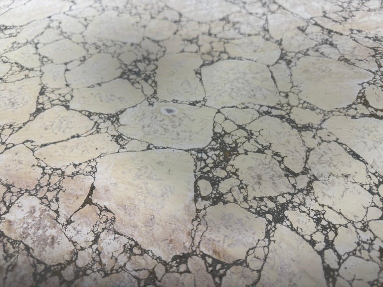 Pair of Louis XV–Style Painted Chests with Antiqued Marbled-Foxed Mirror Tops