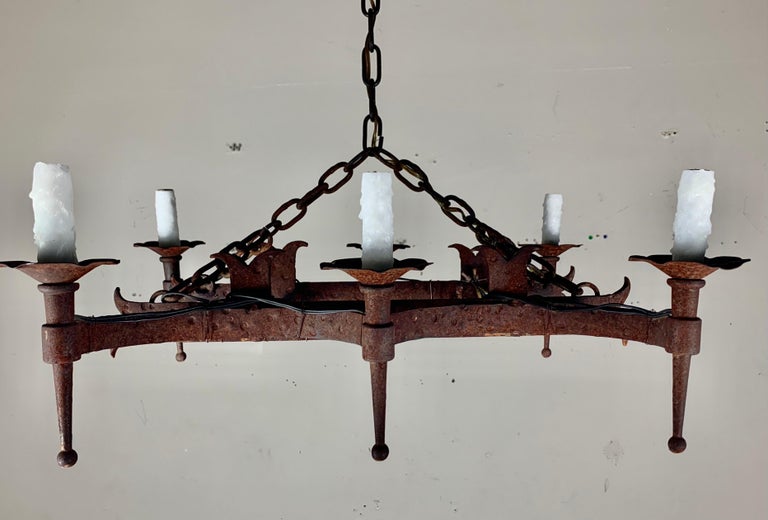 Spanish Wrought Iron Chandelier