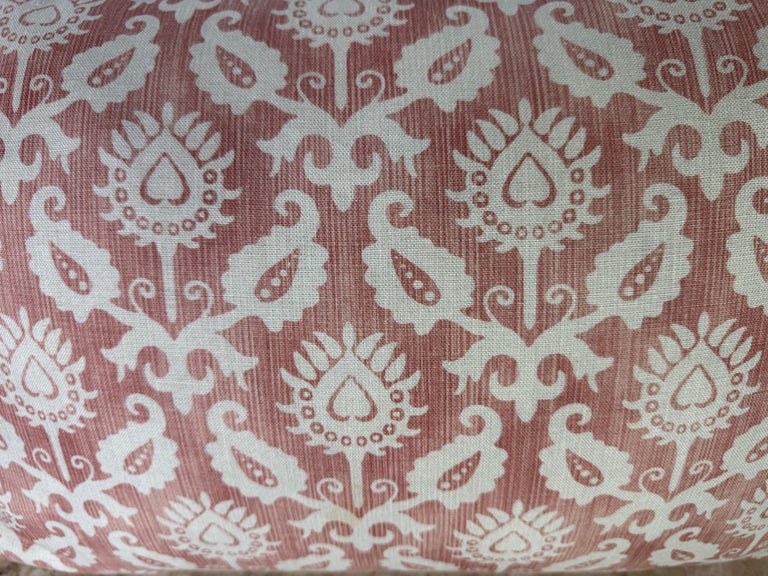 Pair of Custom Linen Pillows with Artichoke Print