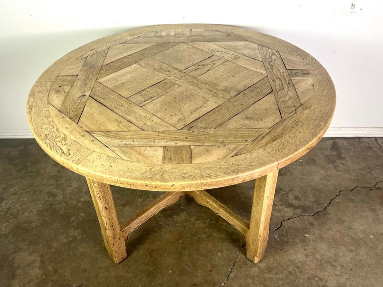 19th C. English Marquetry Top Table