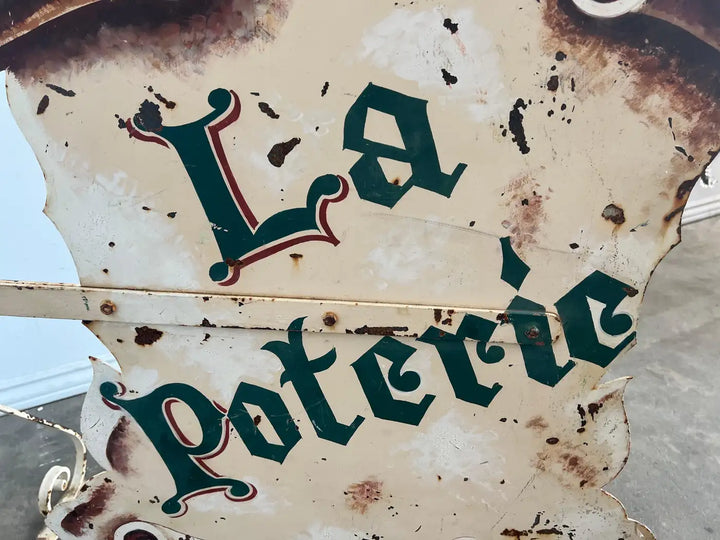 Two Side Enamel painted French Sign