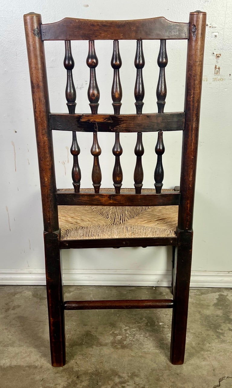 Set of Eight 19th C. English Country Dining Chairs