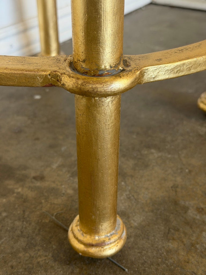 Italian Neoclassical Gilt Gueridon Side Table by Miamar Home
