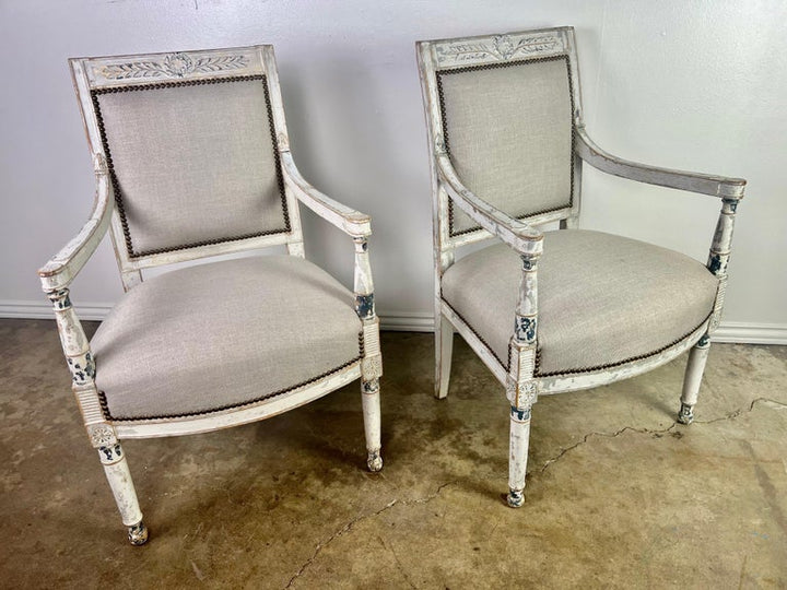 Pair of 19th C. Swedish Armchairs