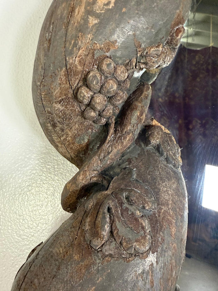 Italian Carved Silvered Mirror
