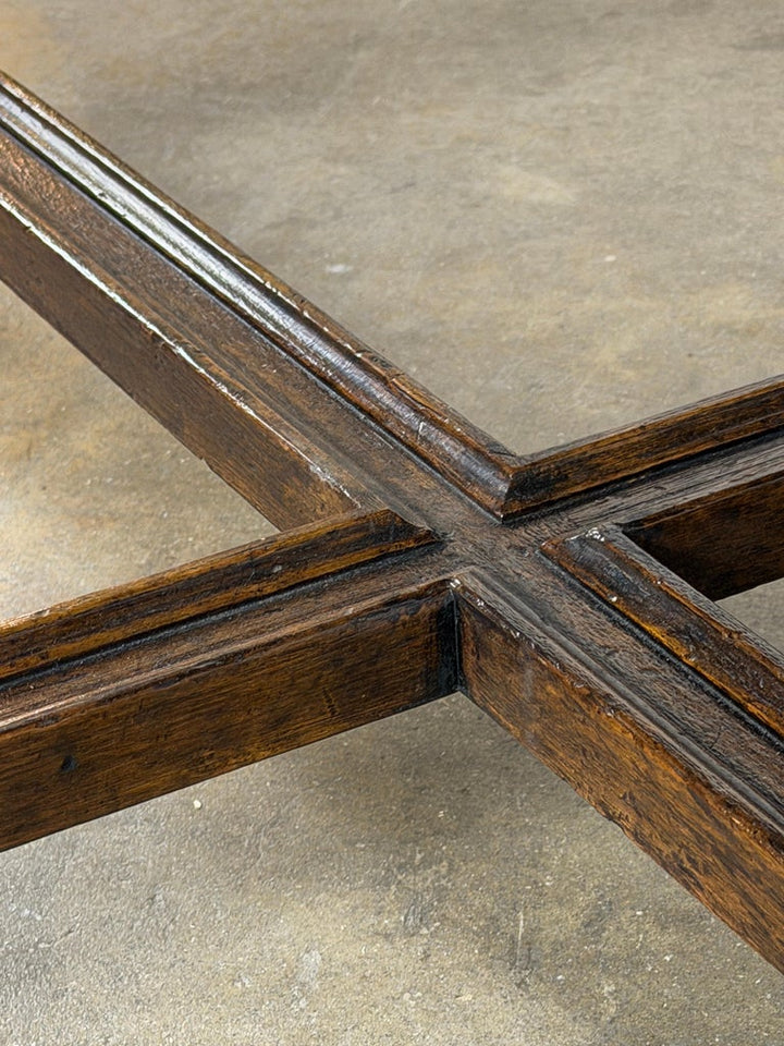 Monumental French Parquet of Versailles Convertible Dining Table