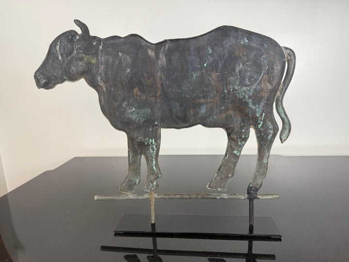 19th Century American Copper Bull Weathervane