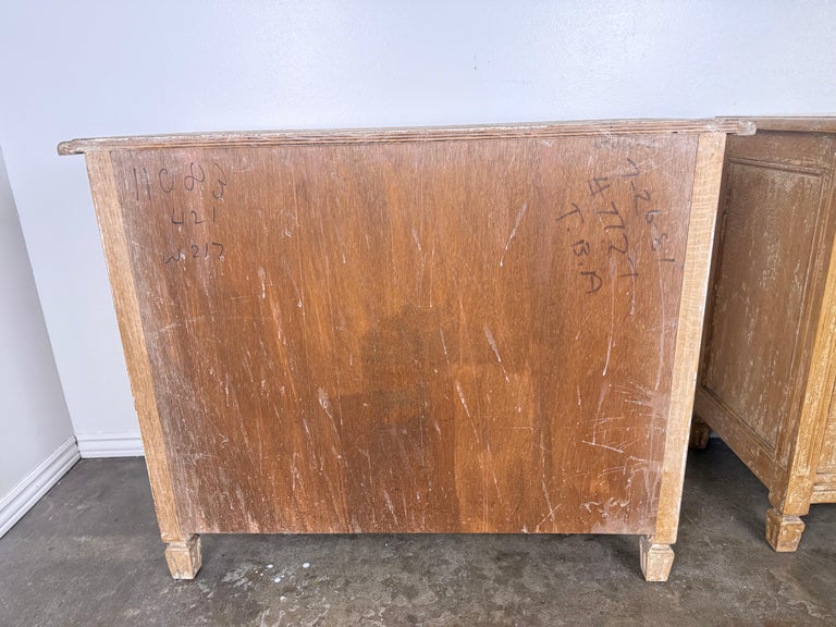 Pair of Swedish Gustavian Painted Four-Drawer Chests of Drawers