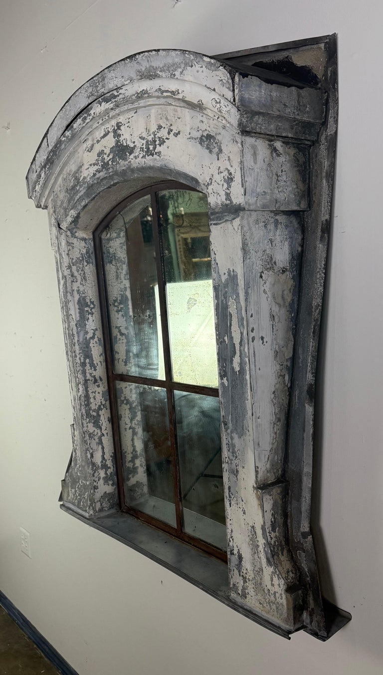19th C. French Architectural Dormer Mirror